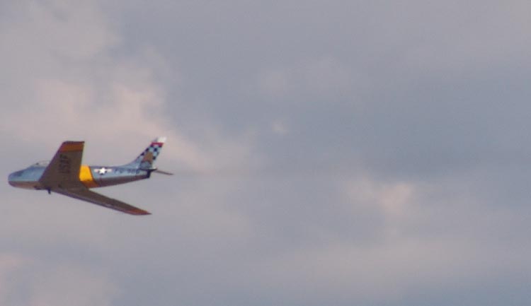 North American F-86 Flyover