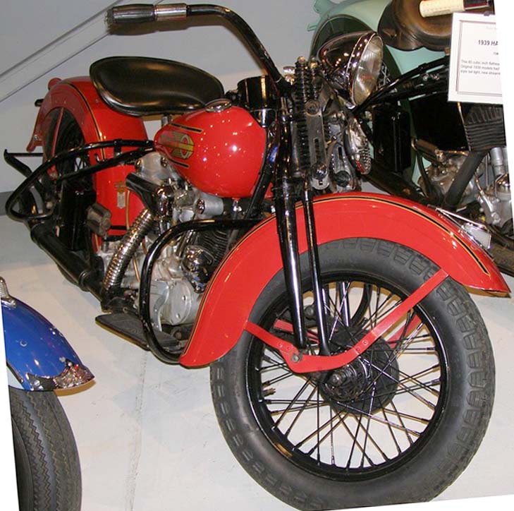 37 Harley Davidson EL V-Twin Motorcycle